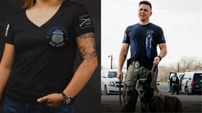 Grunt Style Support Those Who Serve campaign - Back the Blue