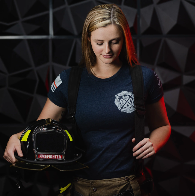 Women's "Wherever Flames May Rage" Slim Fit T-Shirt