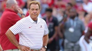 Nick Saban’s 91-Year-Old Mom Interrupted Alabama Practice Just To Trash Talk Him
