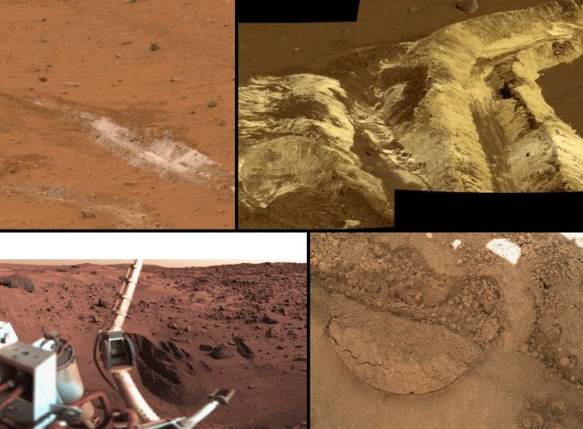 Sampling of Martian Soils