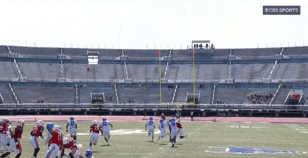 University of Buffalo football played Saturday's game against Liberty in front of a nonexistent crowd of no fans