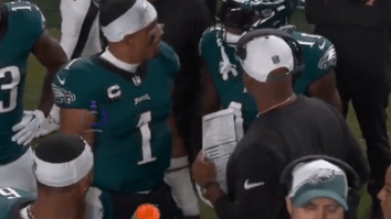 Eagles WR AJ Brown Gets Heated, Yells At QB Jalen Hurts On The Sideline