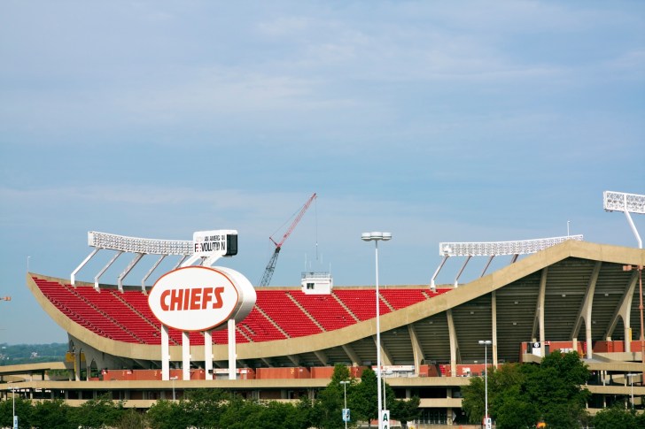 Arrowhead Stadium in Kansas City, Missouri.