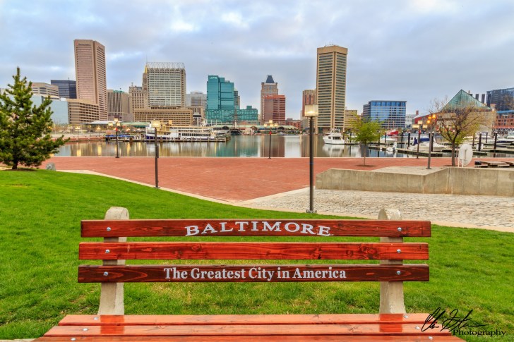 Baltimore The Greatest City In America bench
