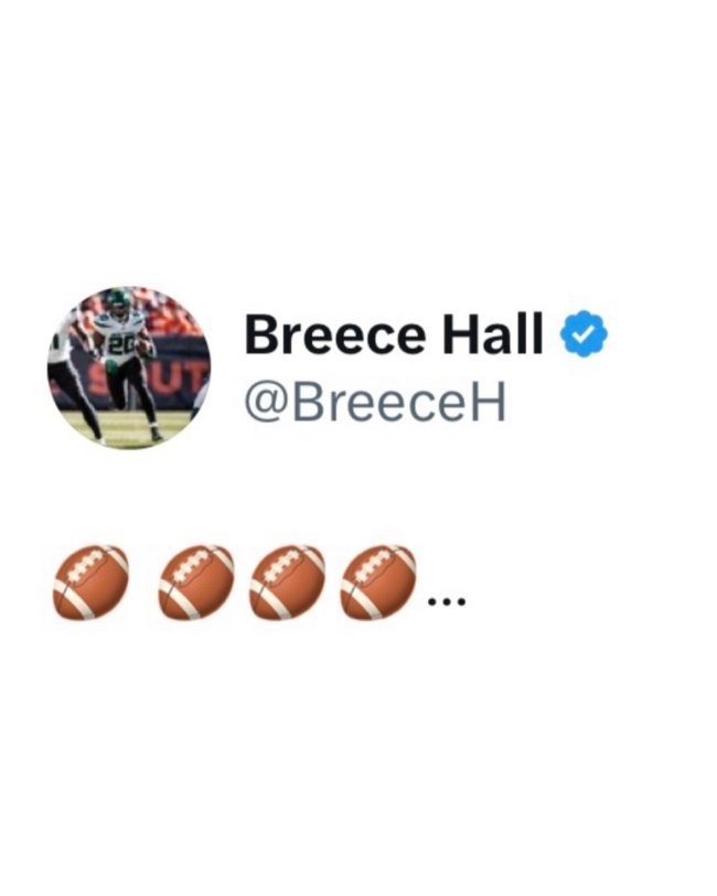 breece hall tweet