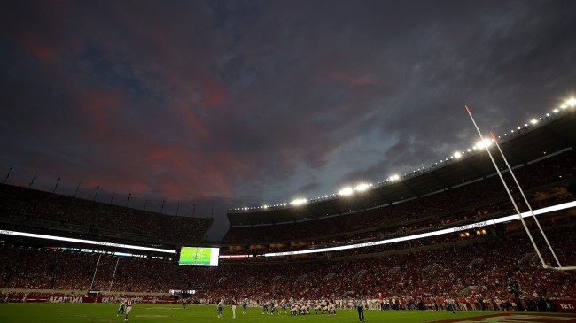 A view of Bryant-Denny Stadium during a game between Alabama and Middle Tennessee State.