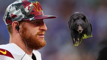 Free Agent Carson Wentz Shows Off His Bow Accuracy In Alaskan Bear Hunting Footage