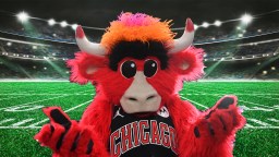 Chicago Bulls Mascot Fires Up Crowd After Wrecking Young Child With Blatant Illegal Tackle