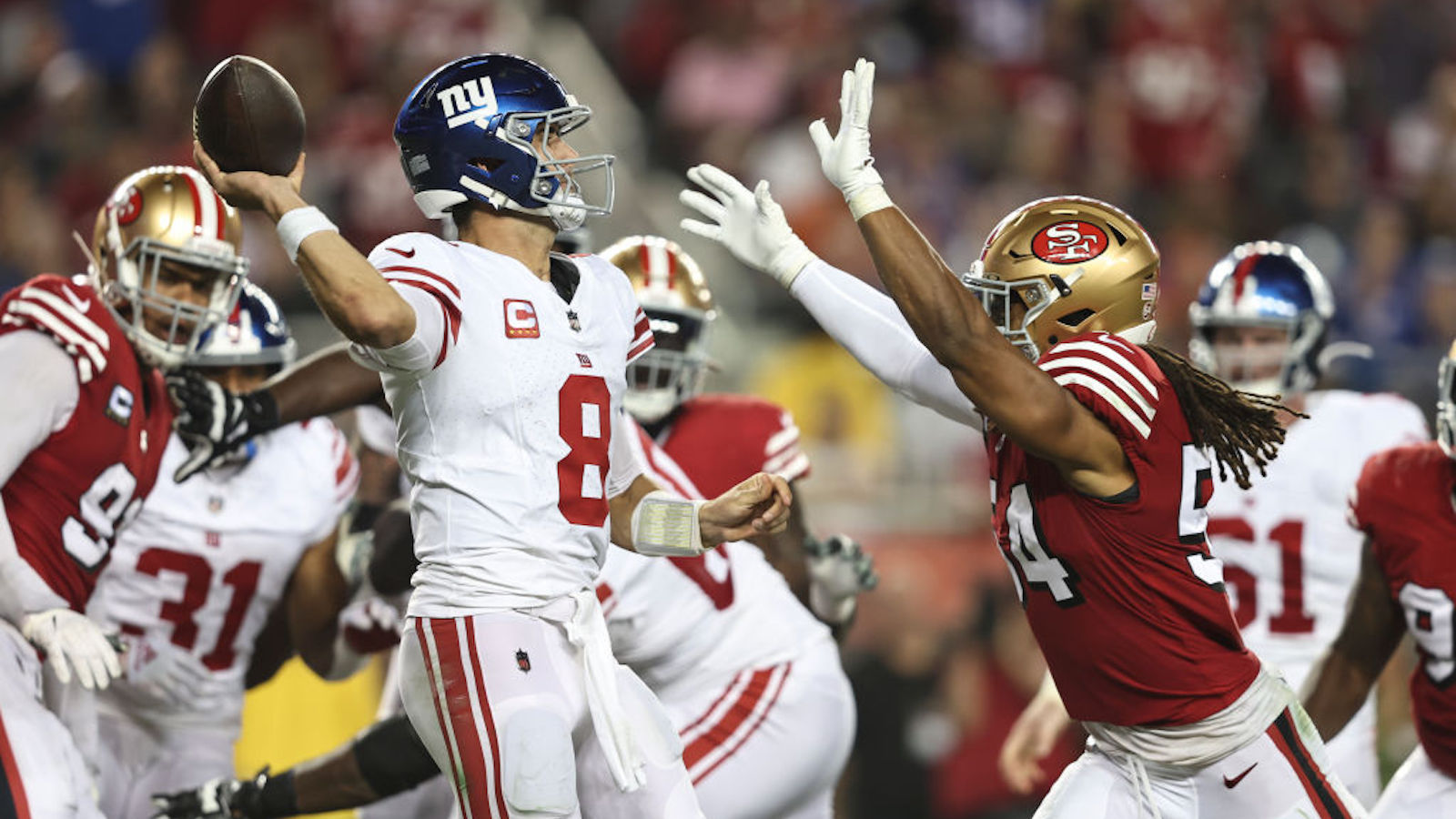 Daniel Jones: Face during Giants – 49ers looked worried, could be