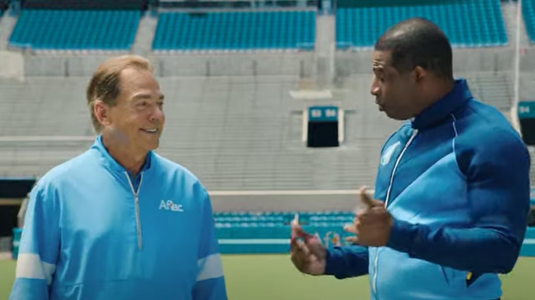 Deion Sanders Nick Saban Aflac Commercial Learn Teach