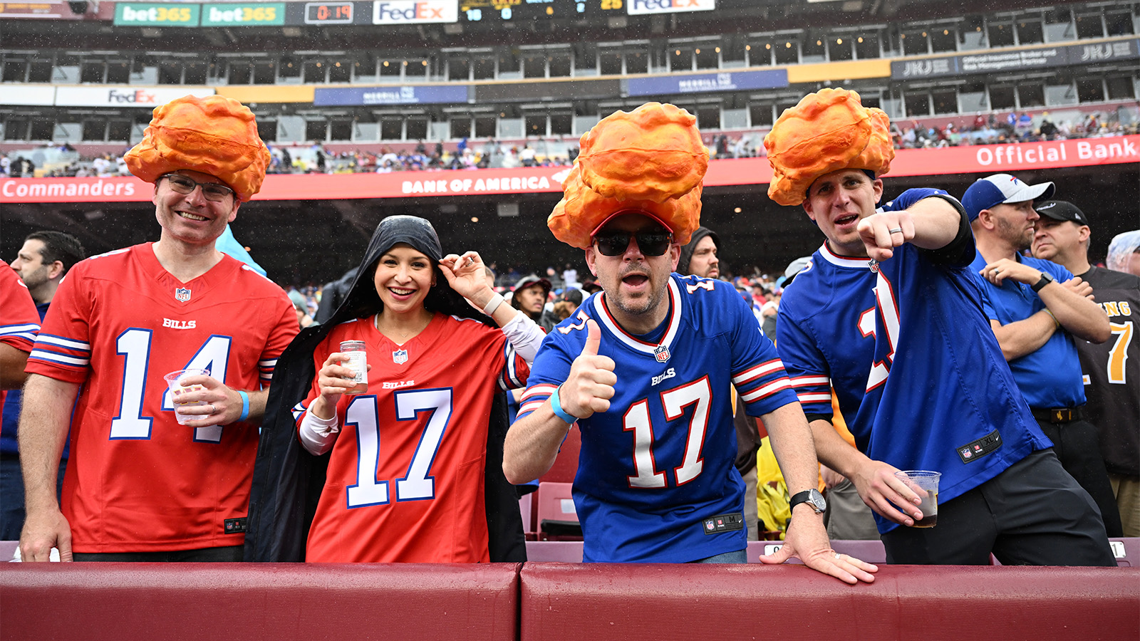 Landover, Maryland, USA. 24th Sep, 2023. Buffalo Bills fan dressed up as  Bills Mafia Jesus during the game between the Buffalo Bills and Washington  Commanders played at FedEd Field in Landover, Maryland.