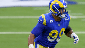 Geno Smith Nearly Craps His Pants After Seeing Aaron Donald Chasing Him
