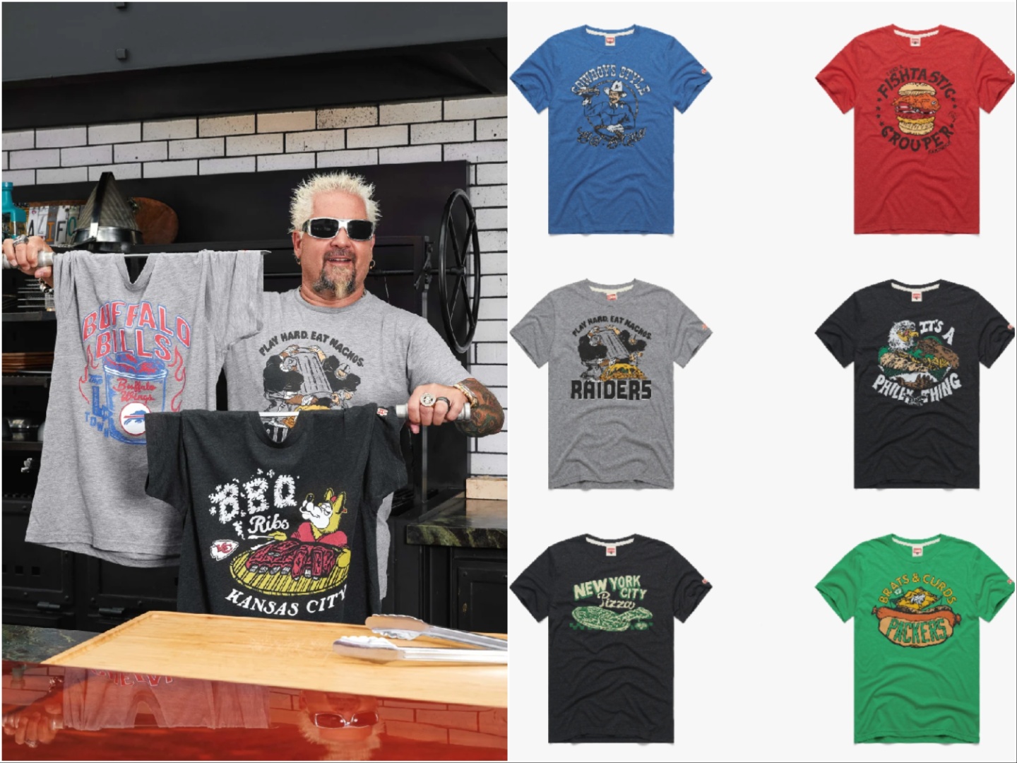 Guy Fieri Just Lauched An Official Flavortown NFL TShirt Collection BroBible