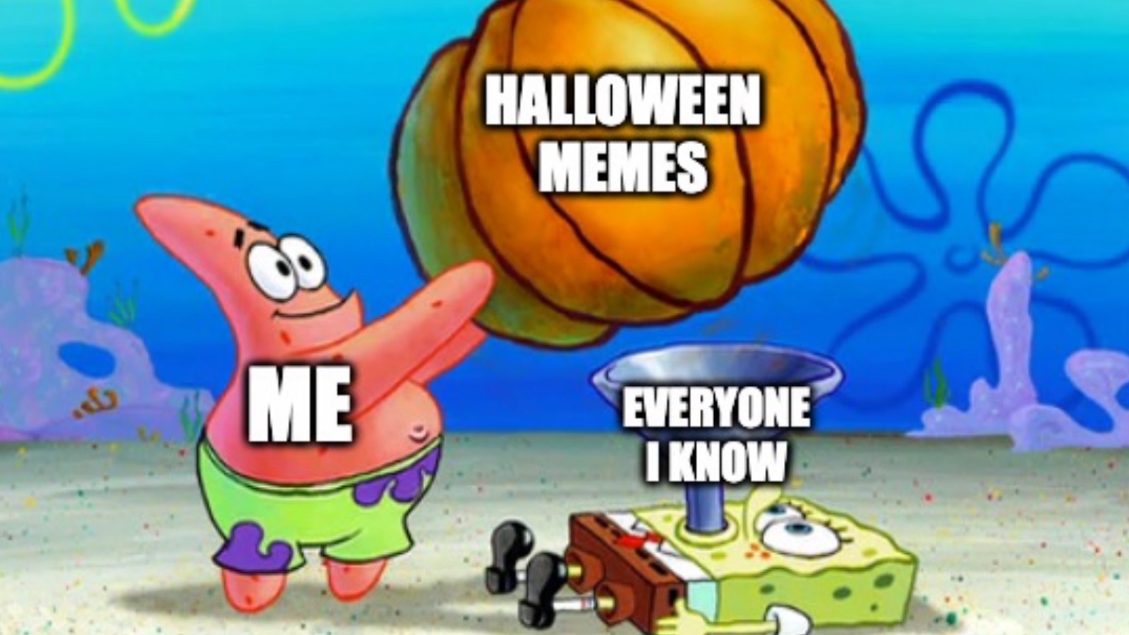 Halloween memes Spongebob Squarepants 