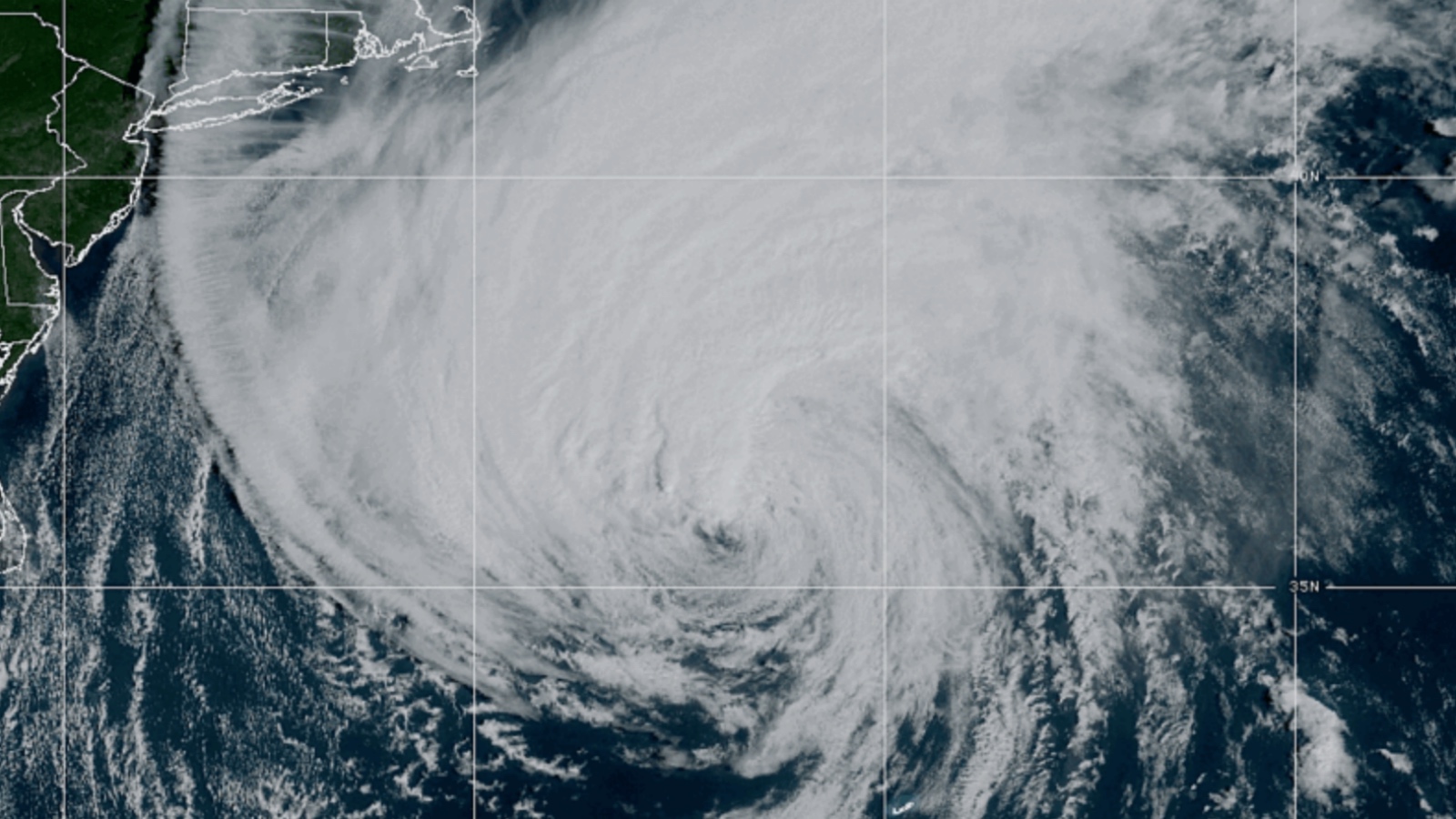 satellite image of Hurricane Lee