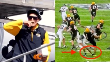 Switch-Kicking College Punter Buries Opponent For Extremely Dirty Hit With Savage Retort