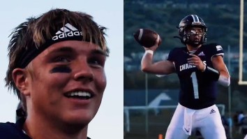 Zach Wilson’s 4* QB Brother Shoots His Shot At Opposing Team’s Cheerleaders After Win