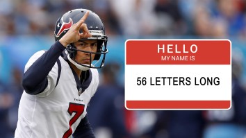 Announcers Struggle To Pronounce Houston Texans Kicker’s Full Legal Name, Which Is 56 Letters Long