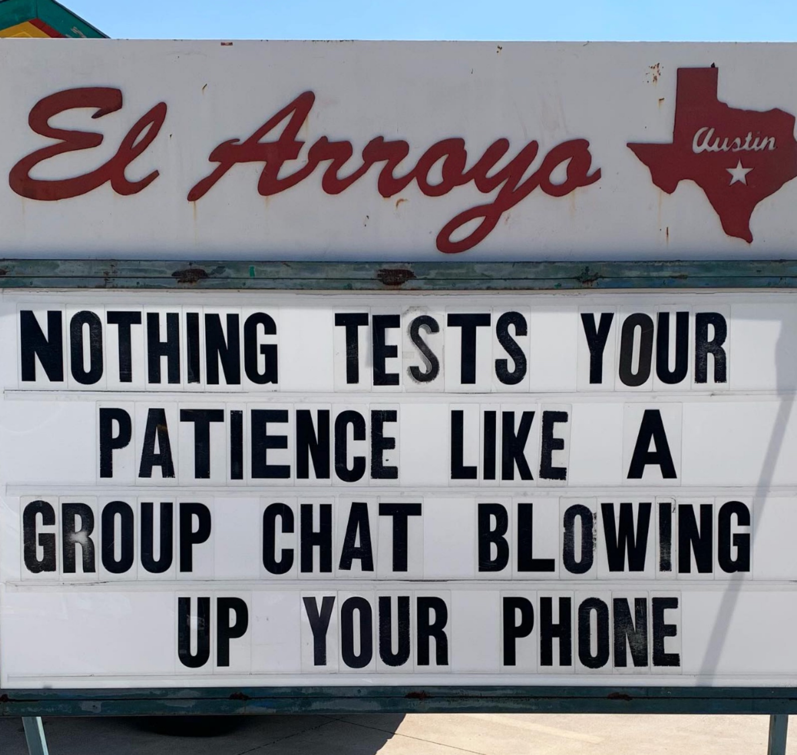 funny meme about group texts and patience