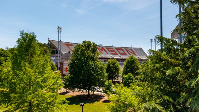 A view from outside Memorial Stadium in Clemson, SC.
