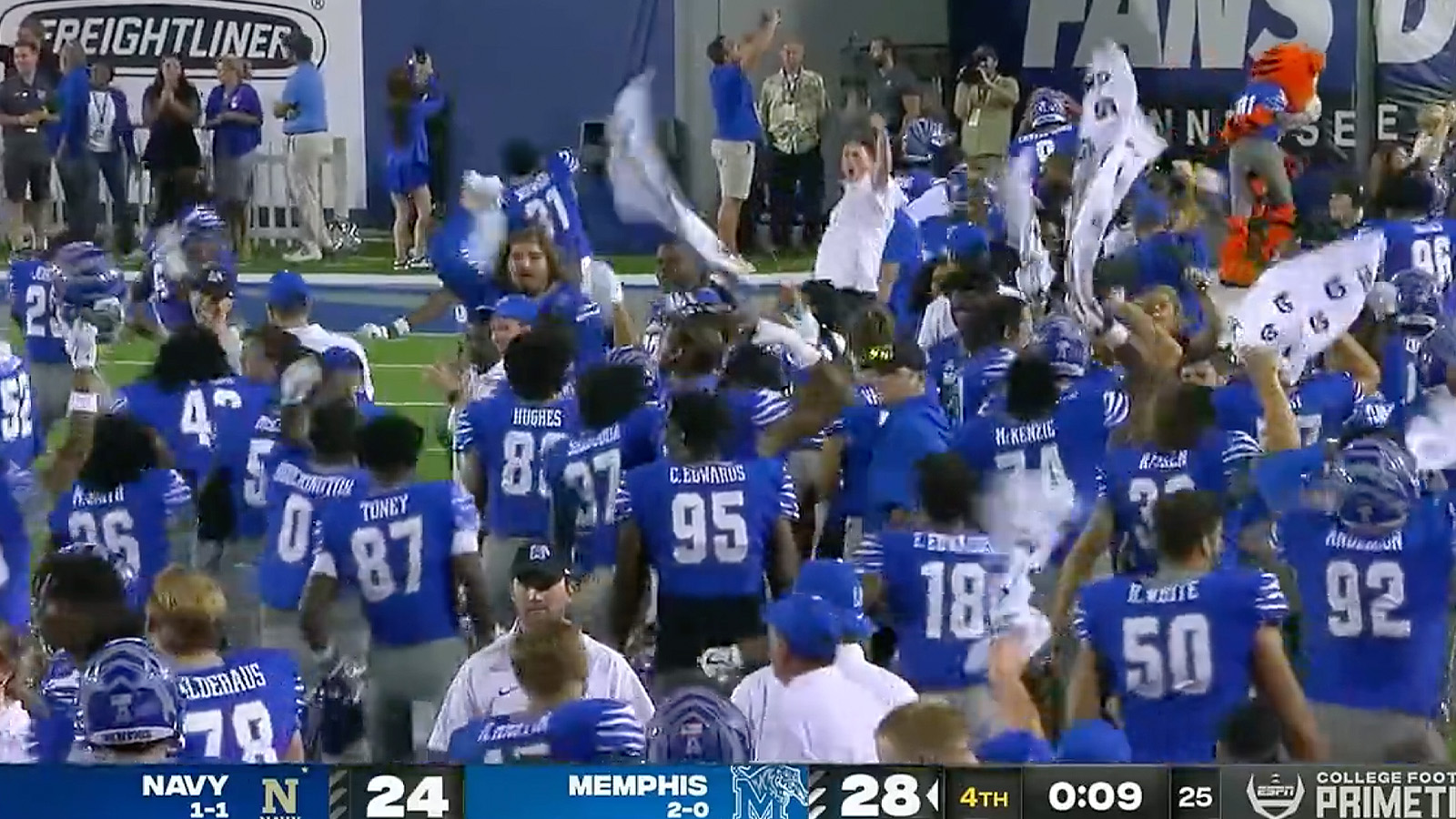 Memphis Football Fans Chant 'WHOOP THAT TRICK' At U.S. Navy