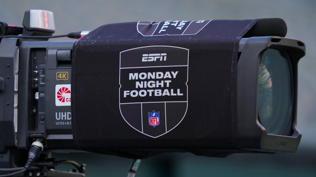 Monday Night Football logo on camera