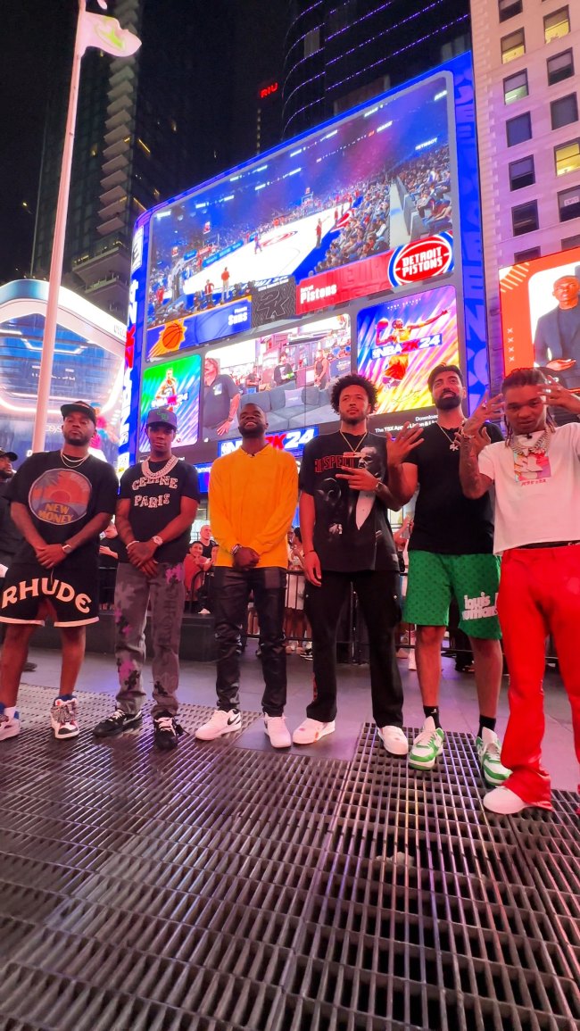 NBA 2k24 launch in Times Square