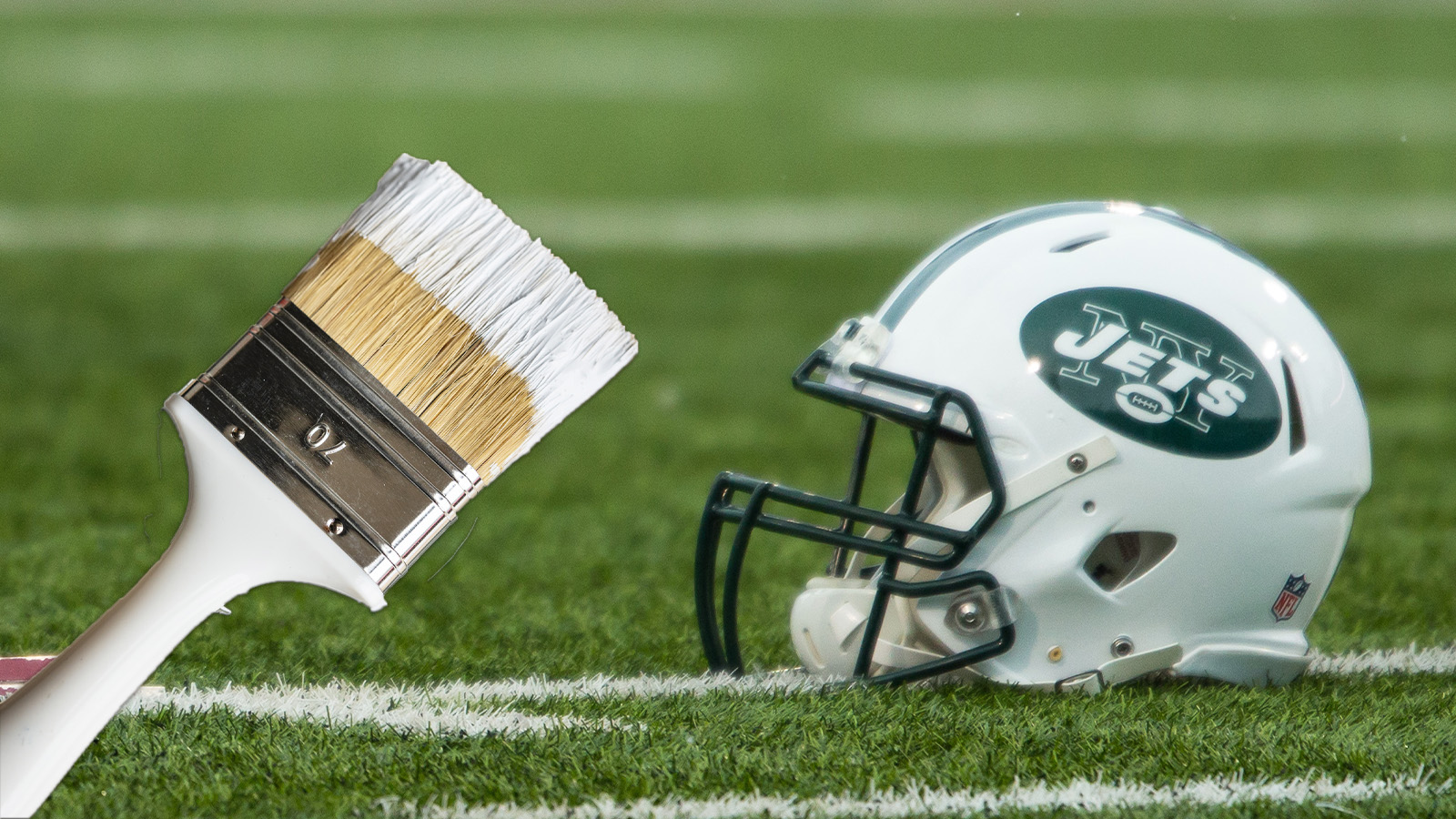 New York Jets Field Is Absolute Mess After White Paint Smudges