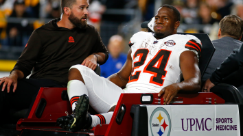 Steelers Fans Chanted Nick Chubb’s Name After He Was Carted Off With Gruesome Injury