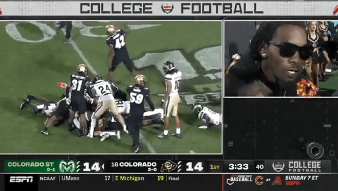 Fumble & Fight Breaks Out While ESPN Was Interviewing Rapper Offset ...