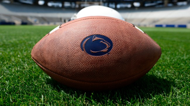 Penn State logo on football