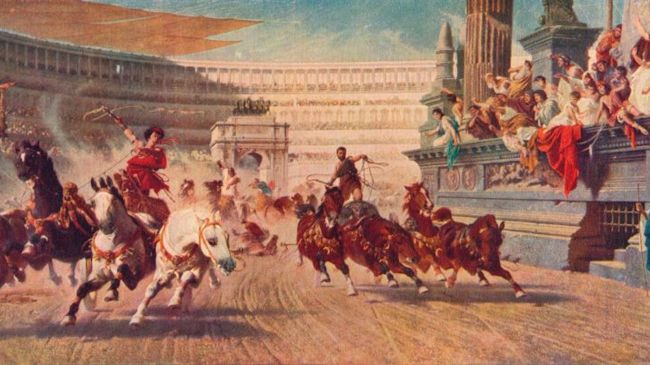 roman chariot race