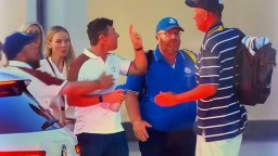 Rory McIlroy Held Back By Shane Lowry While Going Ballistict Over Disrespect At Ryder Cup