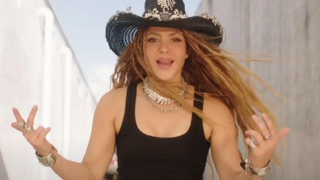Shakira in the "El Jefe" music video