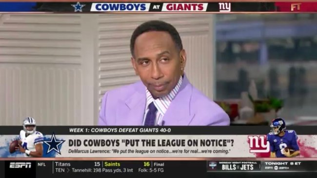 stephen a smith in a purple suit