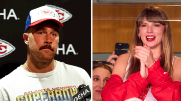 Clothing Brand Fools Swifties Into Thinking Travis Kelce Was Wearing Taylor Swift Inspired Suit In Genius Marketing Move