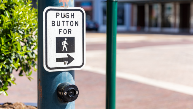 traffic crossing button pedestrians