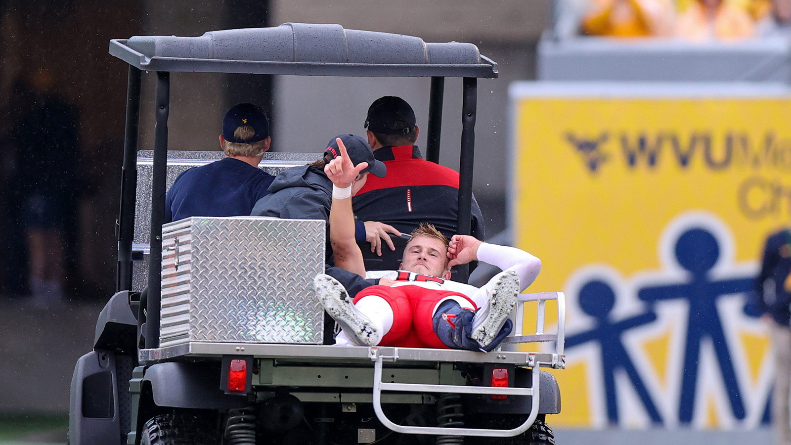 College Football's Toughest QB Throws Pass With Very Broken Leg