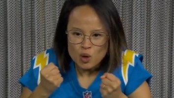 Crazed Chargers Fan Finally Responds To Questions About Viral Vikings Picture