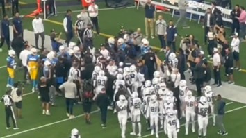 Huge Fight Breaks Out Between Cowboys And Chargers Pregame