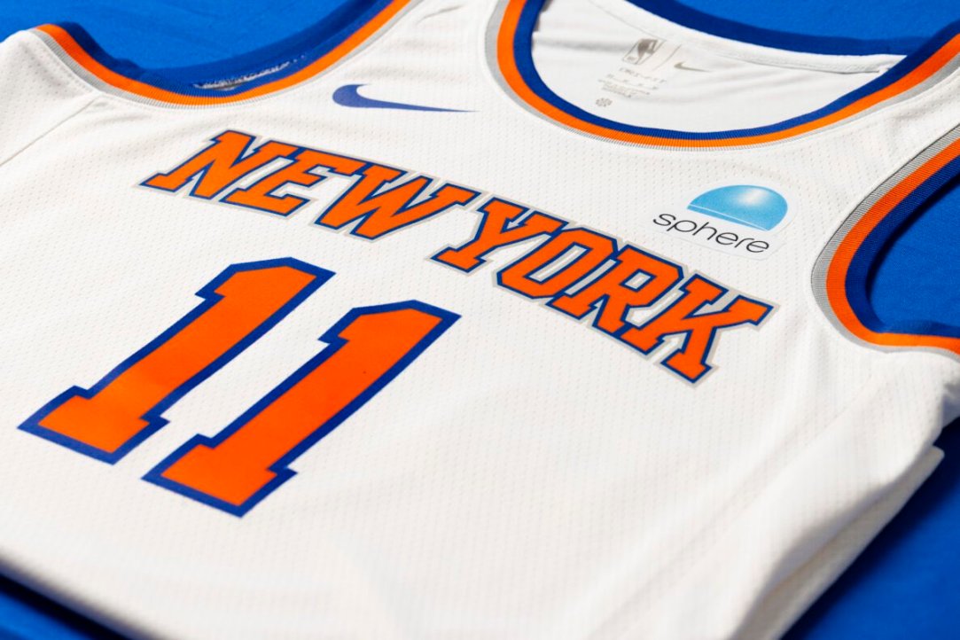 N.Y. Knicks make Sphere, another Dolan-backed property, jersey sponsor