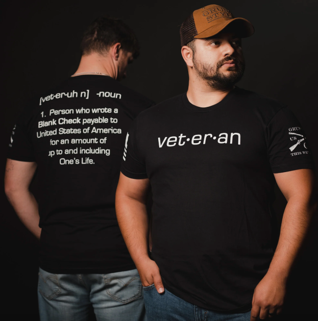 Men's Blank Check Veteran T-Shirt