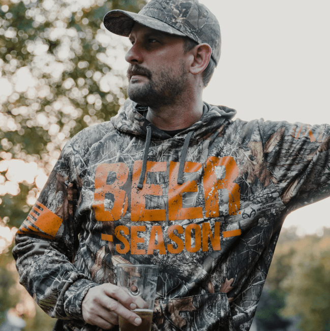 Realtree Edge® Beer Season Hoodie in All Over Camo color
