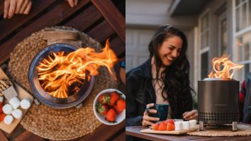 Can’t Start A Fire In Your Backyard? Solo Stove’s Tabletop Fire Pit Will Keep Things Hot This Fall