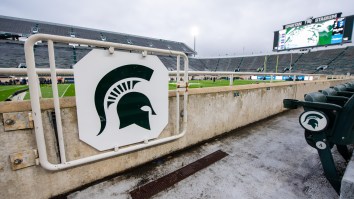 Michigan State Issues Statement Placing Blame For Adolf Hitler Picture On Scoreboard