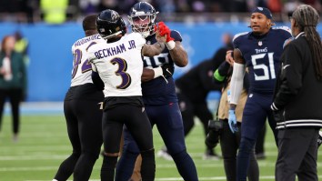 Odell Beckham And Jeffery Simmons Got Into A Heated Fight In London Postgame; Security Got Called