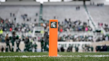 Michigan State Switches Tune On Picture Of Adolf Hitler Shown On Stadium Scoreboard
