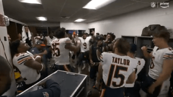 Bears Throw Locker Room Party After Winning First Game In 347 Days, Snapping 14 Game Losing Streak