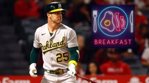 Oakland A's outfielder Brent Rooker breakfast recommendations