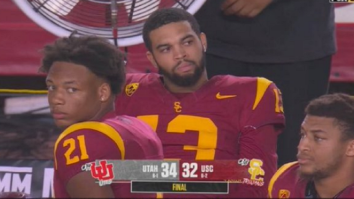 Caleb Williams’ Disgusted Reaction After Losing To Utah Becomes A Meme